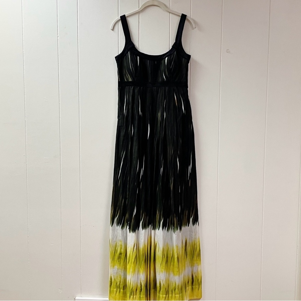 Calvin Klein Witchy Whimsigoth Maxi Dress SZ 4 Ombré Empire Waist Grunge